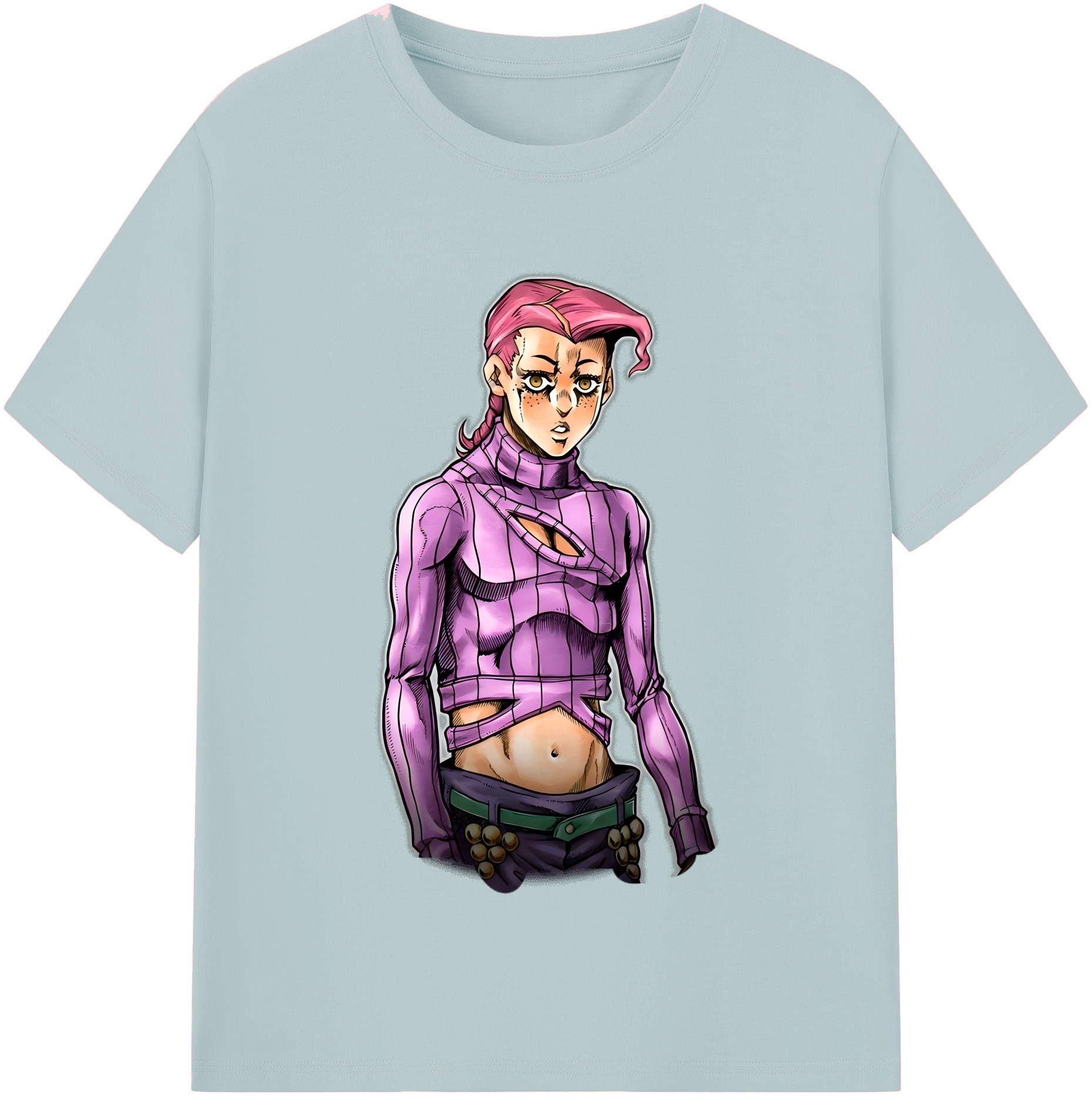 （画像用） ジョジョの奇妙な冒険 ビネガー?ドッピオ JoJo's Bizarre Adventure Vinegar Doppio 綿100％半袖Tシャツ（フロントプリント）